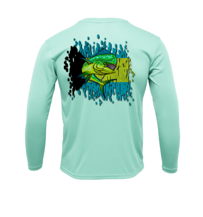 Treway Outdoors Mahi Bahamas Flag Performance Long Sleeve
