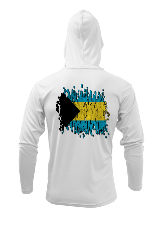 Treway Outdoors Bahamas Flag Hooded Long Sleeve