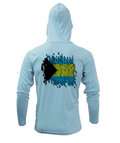 Treway Outdoors Bahamas Flag Hooded Long Sleeve