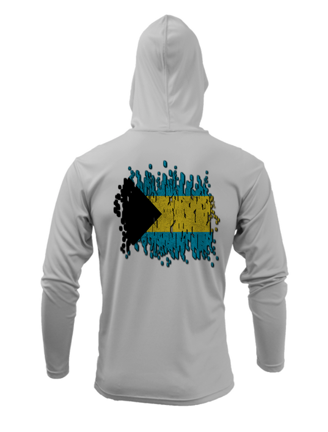 Treway Outdoors Bahamas Flag Hooded Long Sleeve