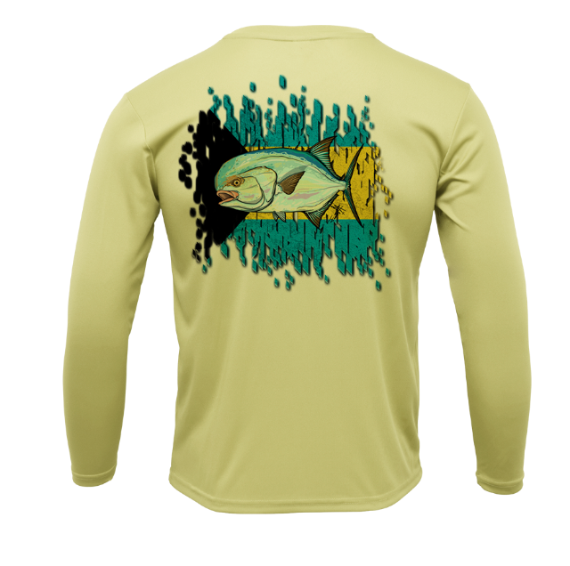 Treway Outdoors Permit Bahamas Flag Performance Long Sleeve
