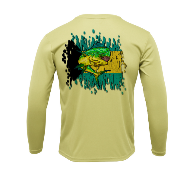 Treway Outdoors Mahi Bahamas Flag Performance Long Sleeve
