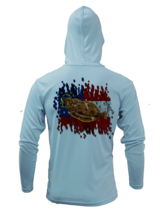 Treway Outdoors Georgia Flounder Performance Hooded Long Sleeve