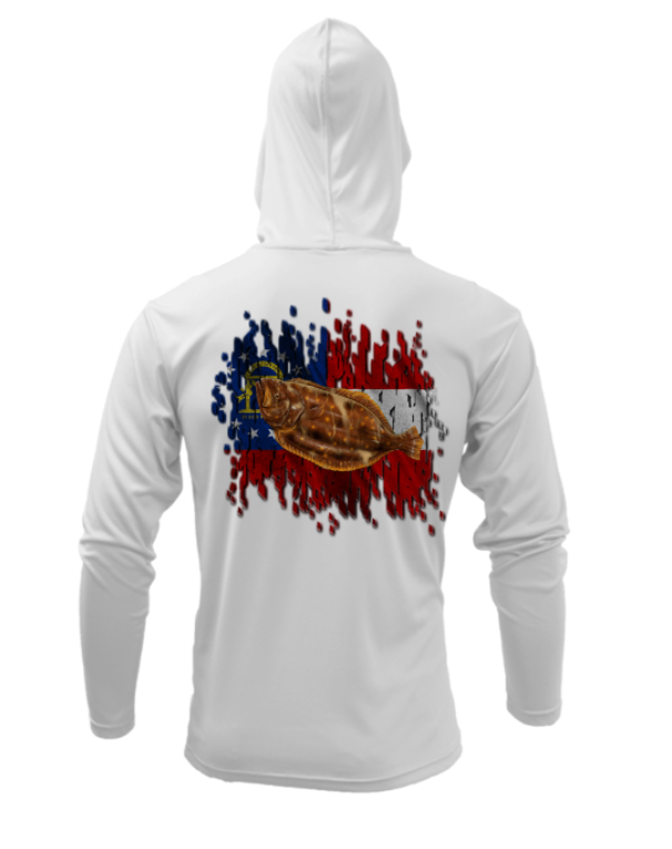 Treway Outdoors Georgia Flounder Performance Hooded Long Sleeve