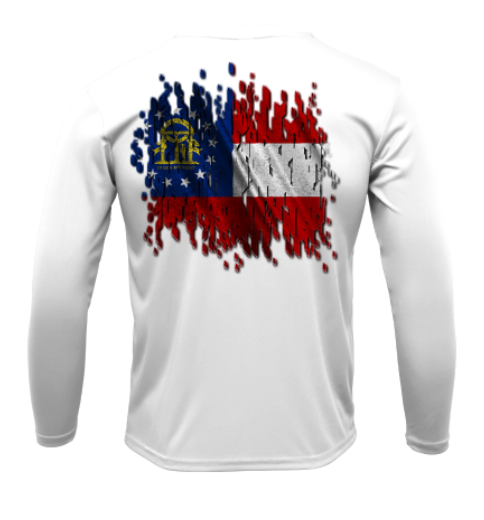 Treway Outdoors Georgia Flag Performance Long Sleeve