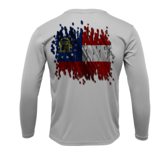 Treway Outdoors Georgia Flag Performance Long Sleeve