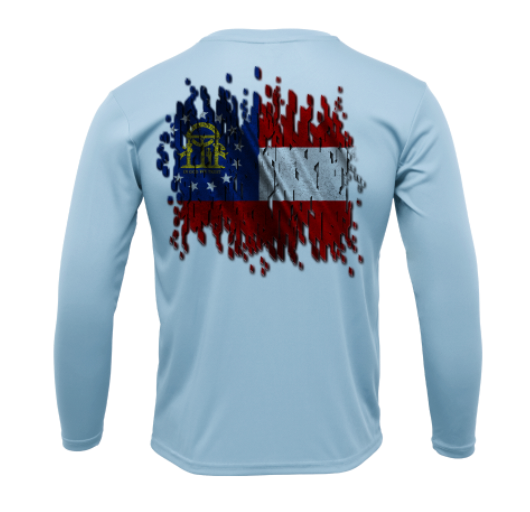 Treway Outdoors Georgia Flag Performance Long Sleeve
