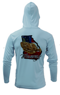 Treway Outdoors Flounder Georgia Performance Hooded Long Sleeve