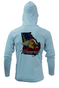 Treway Outdoors Redfish Georgia Performance Hooded Long Sleeve