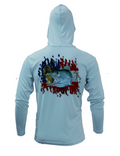 Treway Outdoors Trout Georgia Flag Performance Hooded Long Sleeve