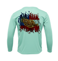 Treway Outdoors Flounder Georgia Flag Performance Long Sleeve