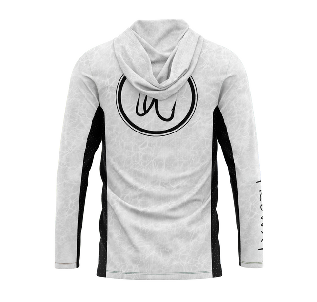 Treway White Cell-Tek Performance Hooded Long Sleeve
